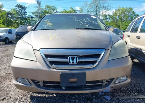 2007 Honda Odyssey Touring из США, поврежденный, VIN 5FNRL38897B051888